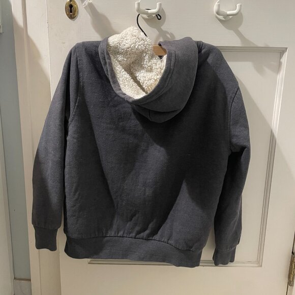 Timberland Zipper up Winter Hoodie Jacket kids size M 10-12 Fleece Lined - Picture 3 of 7